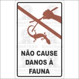   Não cause dano à fauna 